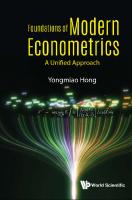 Foundations of Modern Econometrics: A Unified Approach
 9811220182, 9789811220180