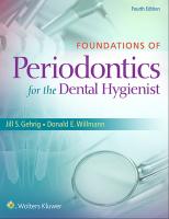 Foundations of Periodontics for the Dental Hygienist [4 ed.]
 1451194153, 9781451194159