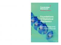 Foundations of Statistical Mechanics
 1009468235, 9781009468237, 1009016490, 9781009016490