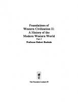 Foundations of Western Civilization II: A History of the Modern Western World