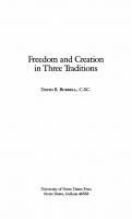 Freedom and Creation in Three Traditions
 0268009872