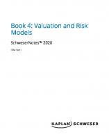 FRM Part 1 Valuation and Risk [4, 2020 ed.]
 9781078801812