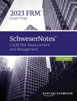 FRM Part 2 Schweser Notes 2023 [2] 9781078831185 - DOKUMEN.PUB