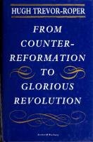 From Counter-Reformation to Glorious Revolution
 0436425130