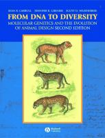 From DNA to diversity: molecular genetics and the evolution of animal design [2nd edition]
 1405119500, 9781405119504
