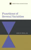 Functions Of Several Variables [1 ed.]
 9781114126862, 1114126861