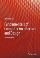 Fundamentals of Computer Architecture and Design [2nd ed.]
 978-3-030-00222-0