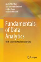 Fundamentals of Data Analytics : With a View to Machine Learning [1st ed.]
 9783030568306, 9783030568313