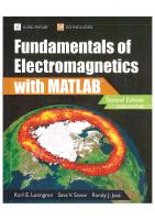 Fundamentals of Electromagnetics with MATLAB
 1891121588, 9781891121586