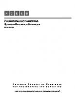 Fundamentals of Engineering FE Supplied-Reference Handbook [Fifth ed.]