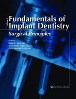 Fundamentals of implant dentistry, Volume II Surgical Principles
 9780867155846, 0867155841, 9780867155853, 086715585X