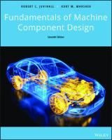 Fundamentals of Machine Component Design [7 ed.]
 9781119493761