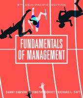 Fundamentals of Management [6th Asia-Pacific Edition]
 9780170388443