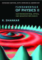 Fundamentals of Physics II: Electromagnetism, Optics, and Quantum Mechanics [Expanded Edition]
 0300243782, 9780300243789, 9780300252446