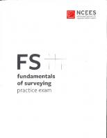 Fundamentals of Surveying Practice Exam
 1947801066, 9781947801066