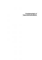 Fundamentals of Telecommunications, Second Edition
 9780471710455, 9780471720942