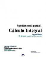 Fundamentos para el Cálculo Integral: Cálculo diferencial e Integral