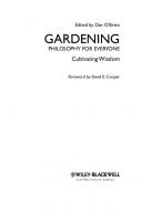 Gardening - Philosophy for Everyone: Cultivating Wisdom
 9781444330212, 9781444324570, 1444324578