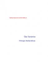 Gas Dynamics (Solution Manual) [4 ed.]