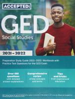 GED Social Studies Preparation Study Guide 2021-2022: Workbook with Practice Test Questions for the GED Exam
 1635309662, 9781635309669