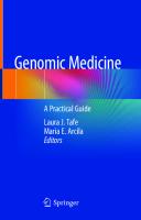 Genomic Medicine. A Practical Guide
 9783030229214, 9783030229221