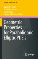 Geometric Properties for Parabolic and Elliptic PDE's (Springer INdAM Series, 47) [1st ed. 2021]
 3030733629, 9783030733629