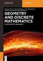 Geometry and Discrete Mathematics A Selection of Highlights
 9783110521450, 9783110521504, 9783110521535, 2018030914, 2018039651