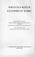 Gesammelte Werke: Mysterium cosmographicum de stella nova. Bd. 1
 3406016618, 9783406016615