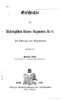Geschichte des Thüringischen Ulanen-Regiments Nr. 6