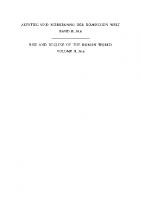 Geschichte u. Kultur Roms im Spiegel d. neueren Forschung ;2. Principat. Bd. 36. Philosophie, Wissenschaften, Technik [Reprint 2014 ed.]
 3110136996, 9783110136999