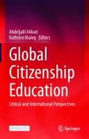 Global Citizenship Education: Critical and International Perspectives [1st ed.]
 9783030446161, 9783030446178