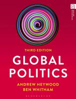 Global Politics [3 ed.]
 1350328413, 9781350328419