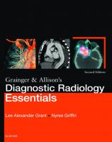 Grainger & Allison’s Diagnostic Radiology. Essentials
 9780702073113, 9780323568845