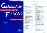Grammaire Progressive Du Francais avec 500 exercices. French Grammer Book
 2090338547