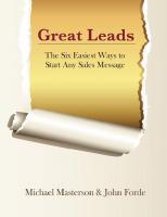 Great Leads: The Six Easiest Ways to Start Any Sales Message [1]