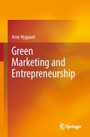 Green Marketing and Entrepreneurship [1st ed. 2024]
 3031503325, 9783031503320