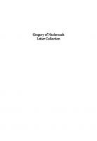 Gregory of Nazianzus's Letter Collection: The Complete Translation
 9780520972933