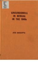 Groundswell in Bengal in the 1940s