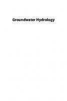 Groundwater hydrology
 9789339204631, 9339204638