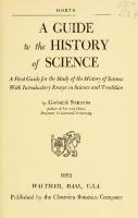 Guide to History of Science