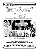 GURPS 4th edition. Dungeon Fantasy 7. Clerics