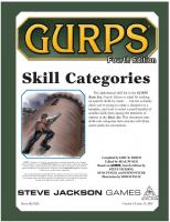 GURPS 4th edition. Skill Categories