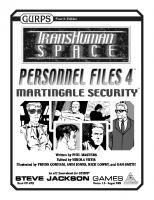 GURPS 4th edition. Transhuman Space: Personnel Files 4 – Martingale Security