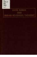 Guru Nanak and Indian religious thought: Guru Nanak commemorative lectures, 1966-69 [1]
