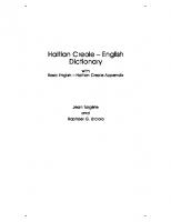 Haitian Creole – English Dictionary
 0931745756, 9780931745751