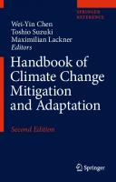 Handbook of Climate Change Mitigation and Adaptation
 9783319144092, 9783319144085, 9783319144108