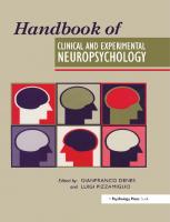 Handbook Of Clinical And Experimental Neuropsychology
 9780863775420