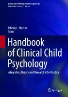 Handbook of Clinical Child Psychology: Integrating Theory and Research into Practice
 3031249259, 9783031249259