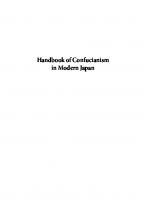Handbook of Confucianism in Modern Japan
 9789048559282
