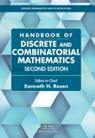 Handbook of discrete and combinatorial mathematics [2 ed.]
 9781584887805